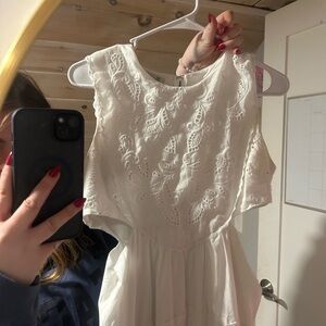 The Clothing Company White Lace Mini Dress